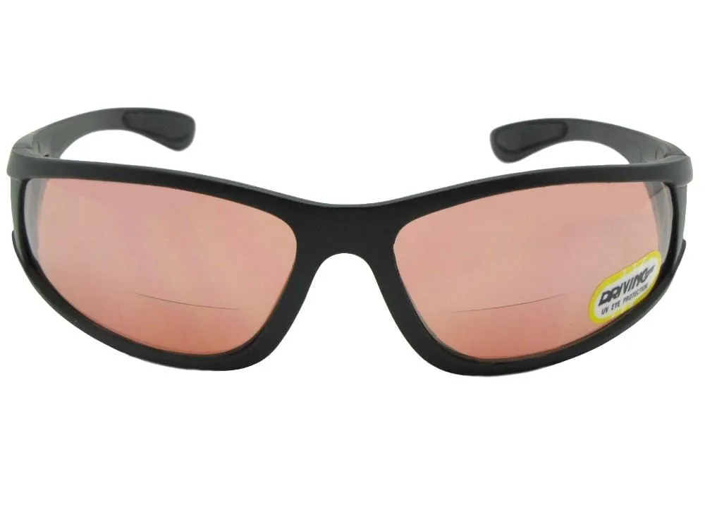 Wrap Around Frame Bifocal Sunglasses Style B132