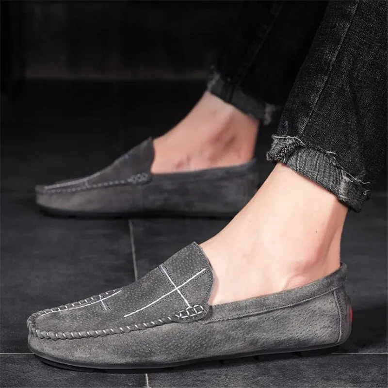 xiangtuibao Genuine Leather Men Casual Shoes Male Loafers Breathable Moccasins Slip On Driving Shoes Mens Flats Zapatos De Hombre