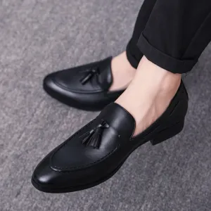 xiangtuibao    Men Casual Shoes Breathable Leather Loafers Business Office Shoes For Men Driving Moccasins Comfortable Slip On Tassel Shoe