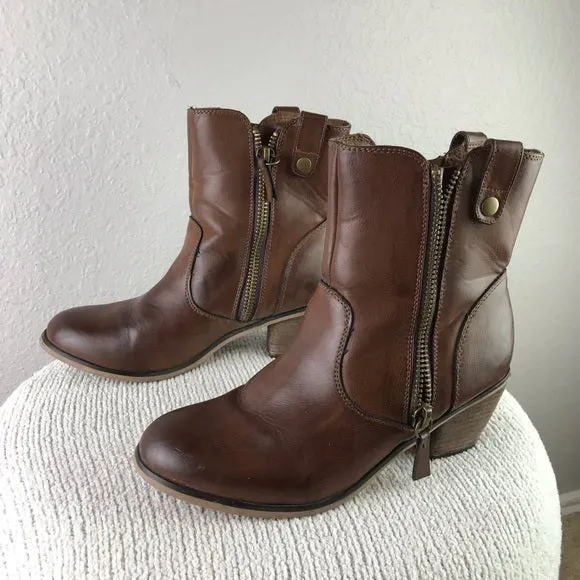 Zipper Heeled Boots