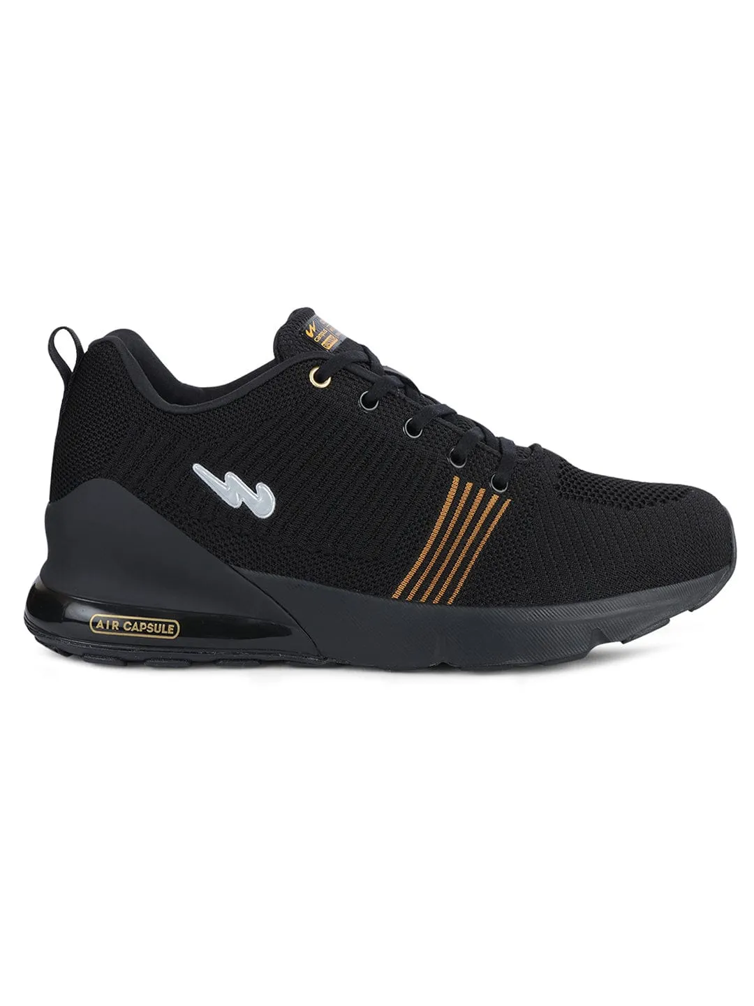 ZURIK PRO Black Men's Sports Shoes