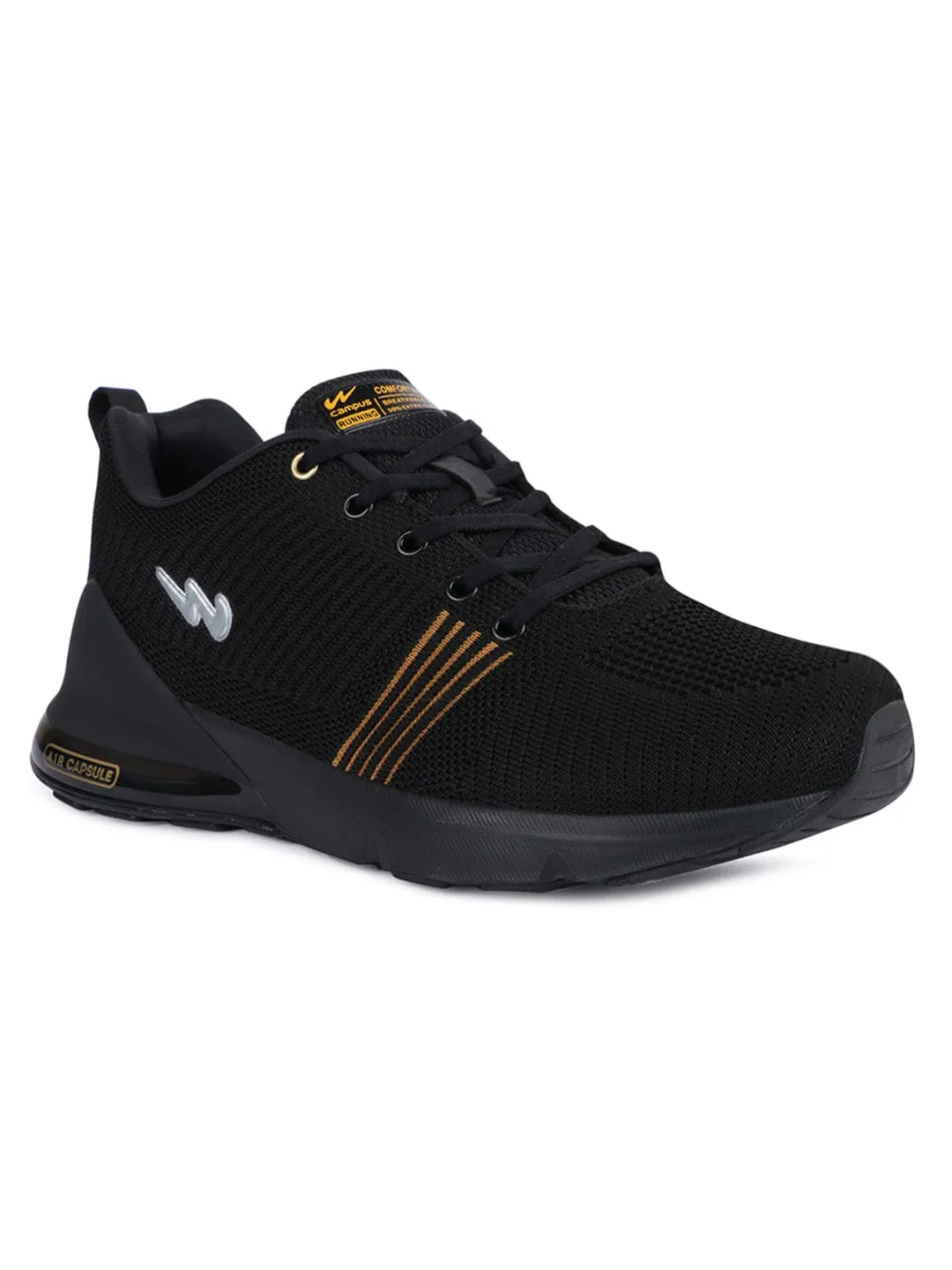 ZURIK PRO Black Men's Sports Shoes